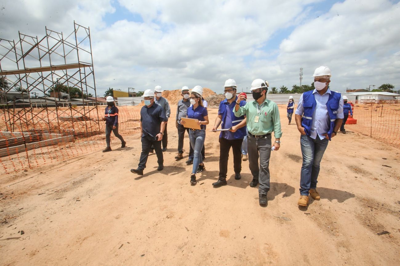 Primeira-dama do Estado visita as obras das Usinas da Paz