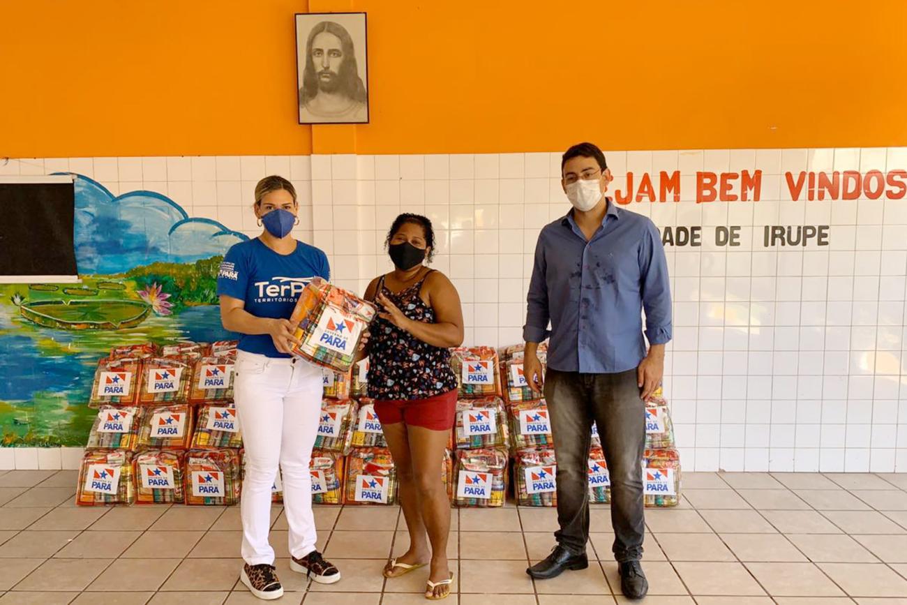Ação em parceria entrega cestas básicas a famílias do Guamá durante pandemia